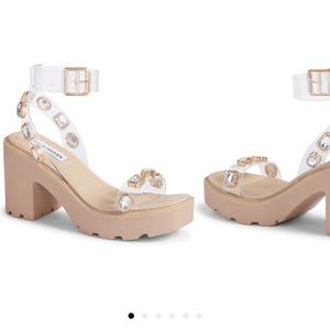 Steve madden platform sandals only worn once!